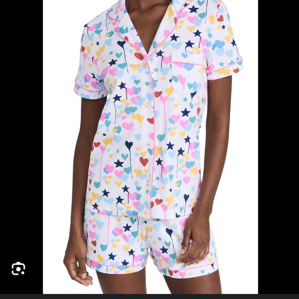 Roller Rabbit Multicolor Heart and Star Pajama Set